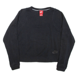 NIKE Womens Sweatshirt Black Crew Neck M