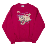 LEE Noah's Ark Mens Sweatshirt Maroon Crew Neck L