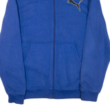 PUMA Full Zip Mens Sweatshirt Blue High Neck L
