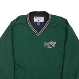 CHAMPION Mens Sweatshirt Green V-Neck Nylon 2XL