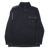 NAUTICA Mens Sweatshirt Black 1/4 Zip XL