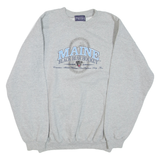 PERRIN WEAR Maine Black Bear Hockey Mens Sweatshirt Grey Crew Neck USA M