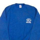 JERZEES Mens Sweatshirt Blue Crew Neck XL
