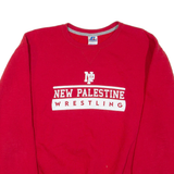 RUSSELL ATHLETIC New Palestine Wrestling Mens Sweatshirt Red Crew Neck XL