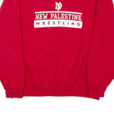 RUSSELL ATHLETIC New Palestine Wrestling Mens Sweatshirt Red Crew Neck XL