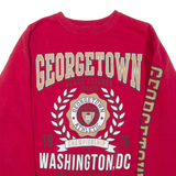 Georgetown Washington Dc Mens Sweatshirt Red Crew Neck L