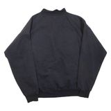 Mens Sweatshirt Black Collared L