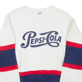 J.J MACINTYRE Pepsi Cola Mens Sweatshirt White Crew Neck L