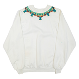 Jerzees Womens Sweatshirt White Crew Neck XL