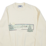 LEE Michigan Womens Sweatshirt Yellow Crew Neck M