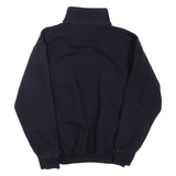 GAME Mens Sweatshirt Black 1/4 Zip XL