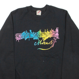JERZEES Mozart Mens Sweatshirt Black Crew Neck L
