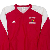 ADIDAS Southport Cross Country Mens Sweatshirt Red V-Neck L