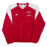 ADIDAS Southport Cross Country Mens Sweatshirt Red V-Neck L