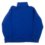 THE DISNEY STORE Tigger Womens Sweatshirt Blue 1/4 Zip L