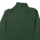 CHAPS Mens Sweatshirt Green 1/4 Zip L