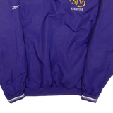 REEBOK Mens Sweatshirt Purple V-Neck L