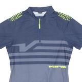 VARIO Cycling Mens Jersey Blue High Neck L