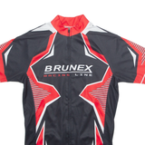 BRUNEX Cycling Mens Jersey Black High Neck L