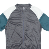 CRANE Cycling Mens Jersey Grey High Neck M