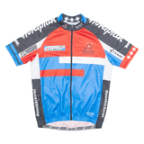 DT SWISS Cycling Mens Jersey Blue High Neck M