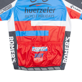 DT SWISS Cycling Mens Jersey Blue High Neck M