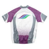 TWERENBOLD Cycling Mens Jersey White High Neck L