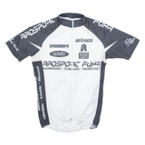 BIO RACER Cycling Mens Jersey White High Neck S