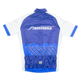 SANTINI Cycling Mens Jersey Blue High Neck 3XL