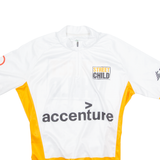 SELEKT Cycling Mens Jersey White High Neck L