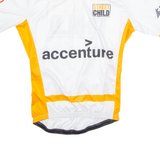 SELEKT Cycling Mens Jersey White High Neck L