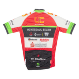 BERGAMO Cycling Mens Jersey Red High Neck S