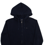 FRENCH CONNECTION Mens Blue Hoodie Full Zip S