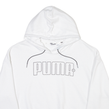 PUMA Womens White Hoodie L