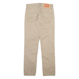 LEVI'S 511 Mens Trousers Beige Slim Straight W28 L30