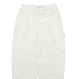 VANS Carpenter Womens Trousers White Relaxed Straight W26 L26