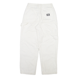 VANS Carpenter Womens Trousers White Relaxed Straight W26 L26