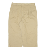 LOUSINI Mens Trousers Beige Relaxed Straight W32 L30