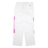 DICKIES 874 Workwear Mens Trousers White Regular Straight W34 L32