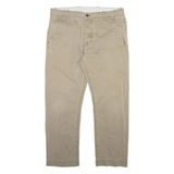 LEVI'S Mens Trousers Beige Regular Straight W34 L27