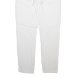Womens Trousers White Regular Straight W32 L32