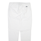 Womens Trousers White Regular Straight W32 L32