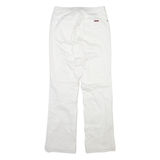 TEDDY'S Womens Trousers White Regular Bootcut W28 L30