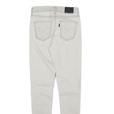 LEVI'S 720 High Rise BIG E Womens Trousers Grey Slim Skinny W25 L30