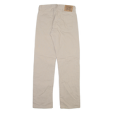 LEVI'S 590 Womens Trousers Beige Regular Straight W30 L32