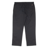 DICKIES Workwear Mens Twill Trousers Black Regular Straight W36 L30