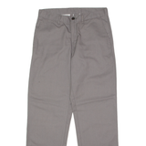 DICKIES Workwear Mens Twill Trousers Grey Slim Straight W30 L30