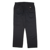 DICKIES Workwear Mens Twill Trousers Black Regular Straight W40 L32