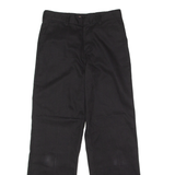 DICKIES Workwear Womens Trousers Black Regular Wide-Leg W28 L28