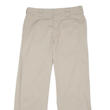 DICKIES Workwear Womens Twill Trousers Beige Regular Straight W32 L28